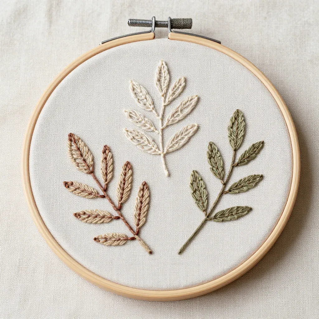Textured embroidery artwork